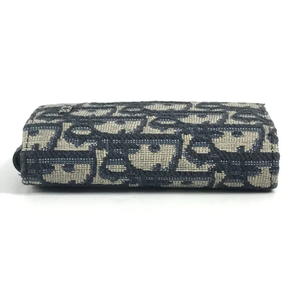 Dior Key Case Logo Oblique 6-carat Canvas Navy